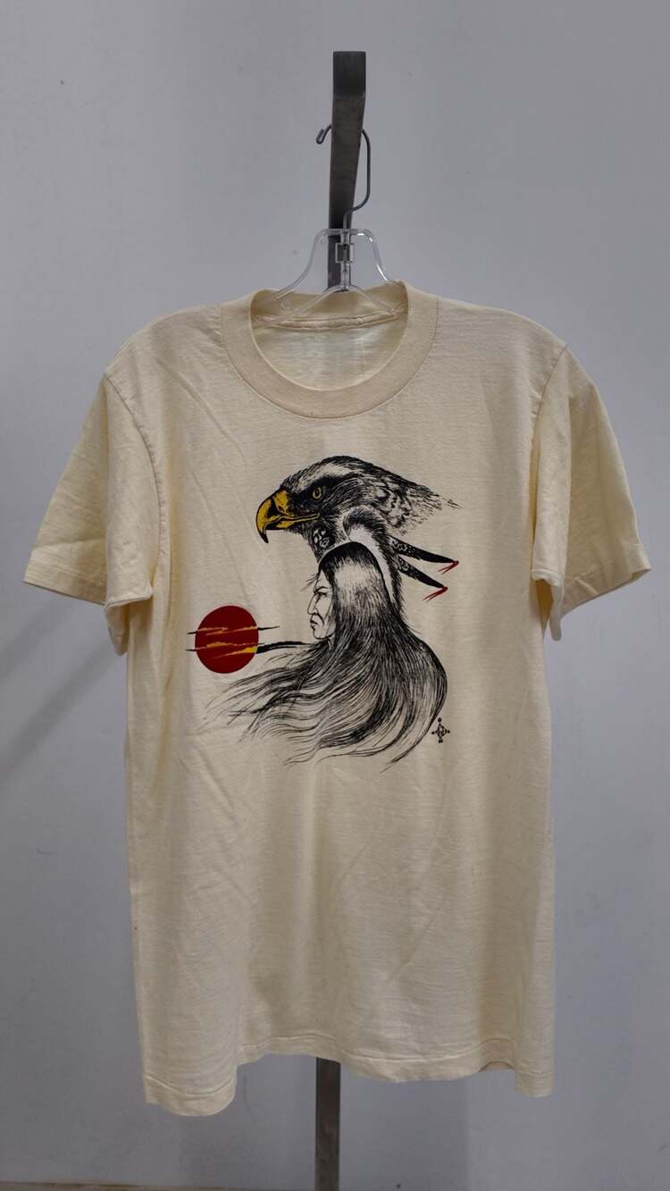 Vintage 1980s Indigenous/Native American Eagle Graphic T-Shirt